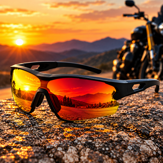 Wraparound Motorcycle Riding Sunglasses